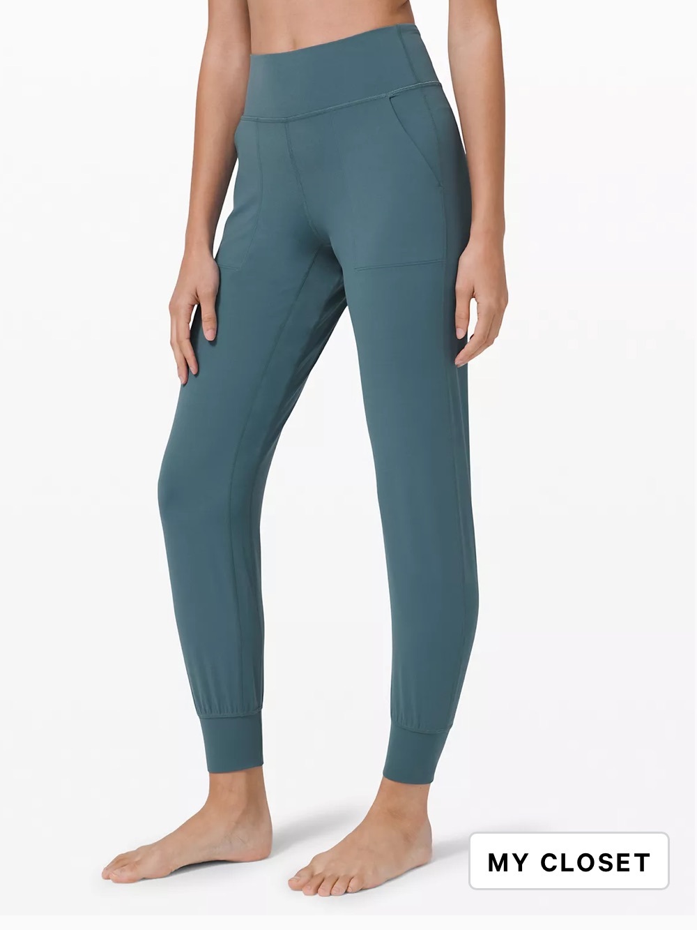 Lululemon align jogger size 2 in desert Teal color full length 28”